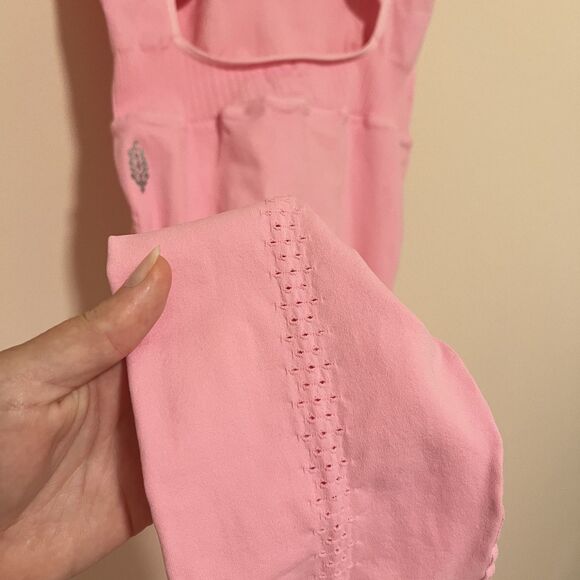 NWT Free People Movement Good Karma Onesie in Cotton Candy Pink Women's XS/S - Picture 9 of 10